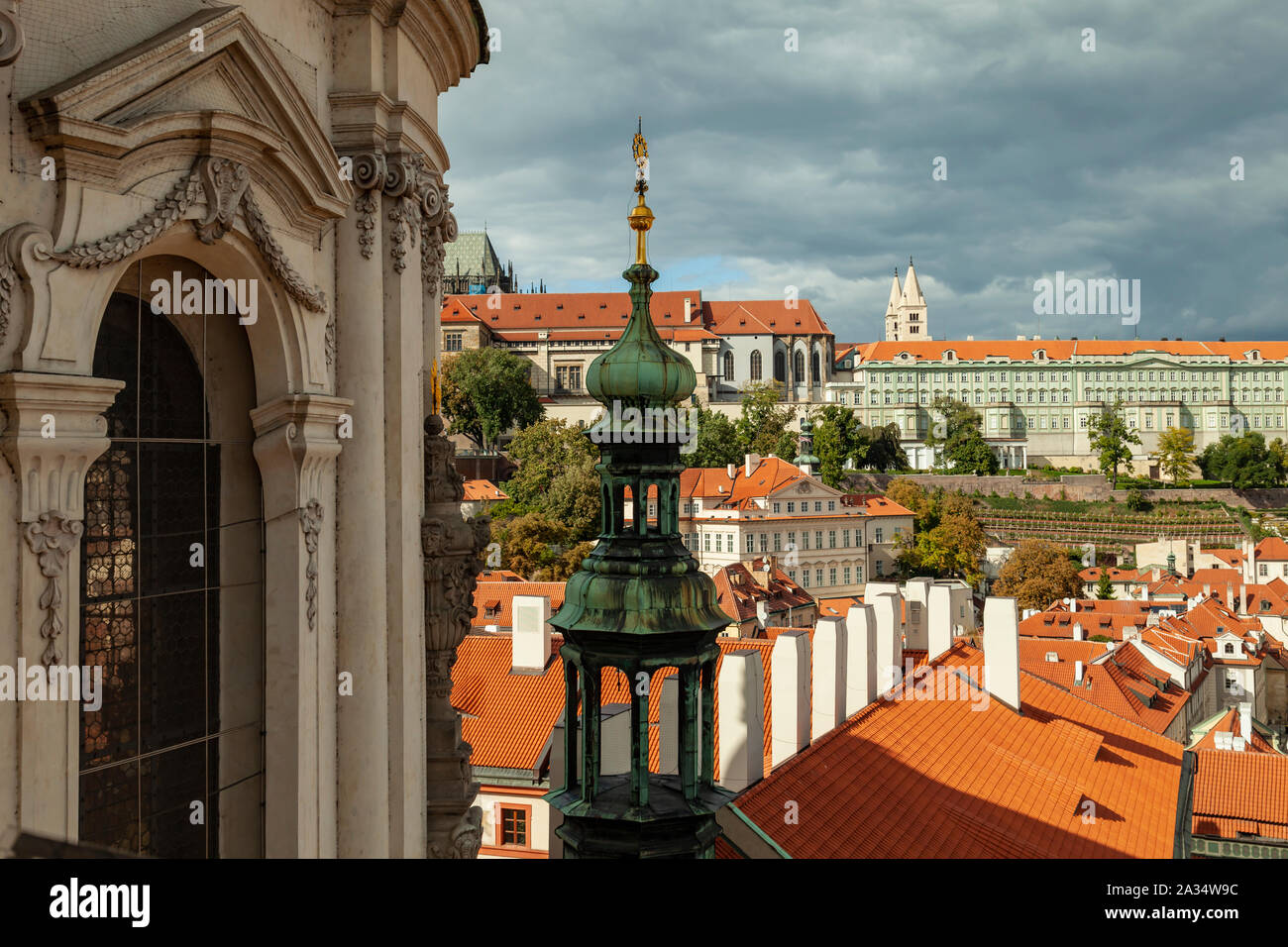 Herbstnachmittag in Prag, Tschechische Republik. Stockfoto