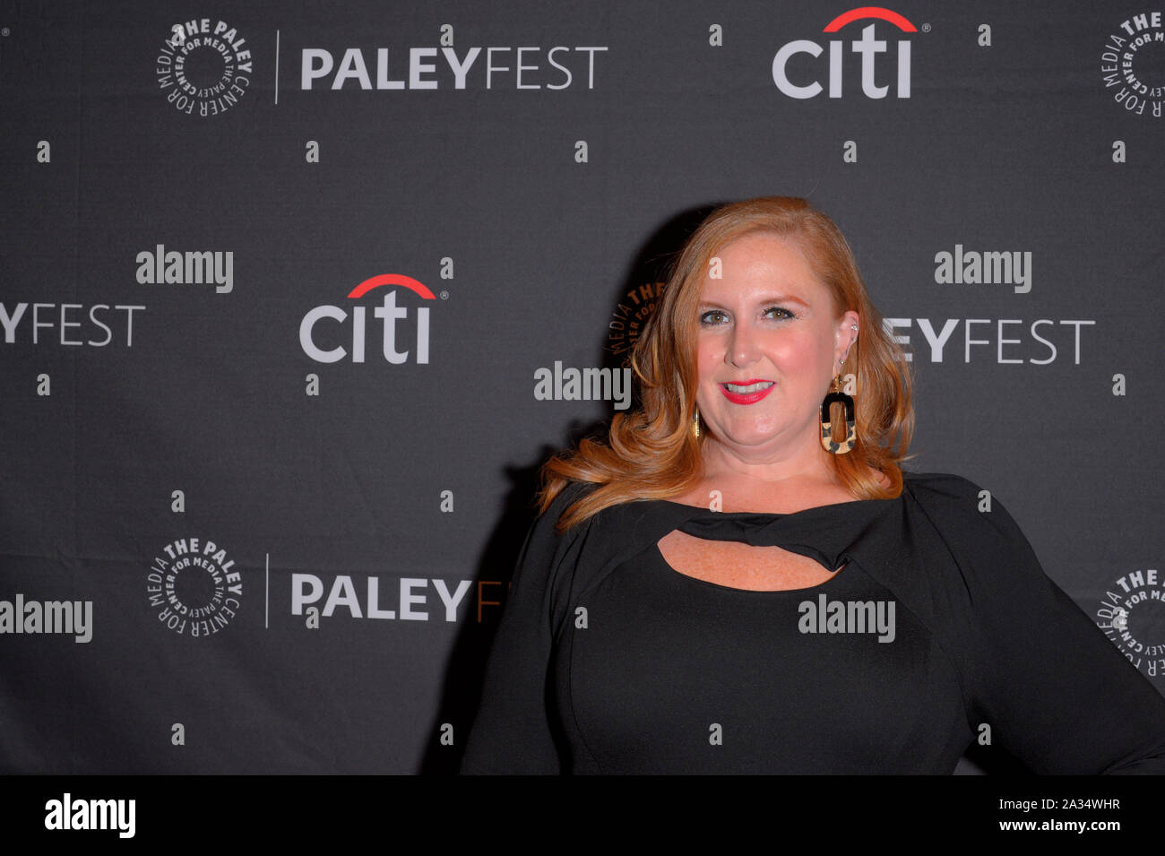 NEW YORK, NY - 04 Oktober: Julie James besucht die PaleyFest New York öffnung Nacht präsentiert - "THE WEST WING" - eine Zurück mit Aaron Sorkin Blick auf die Stockfoto