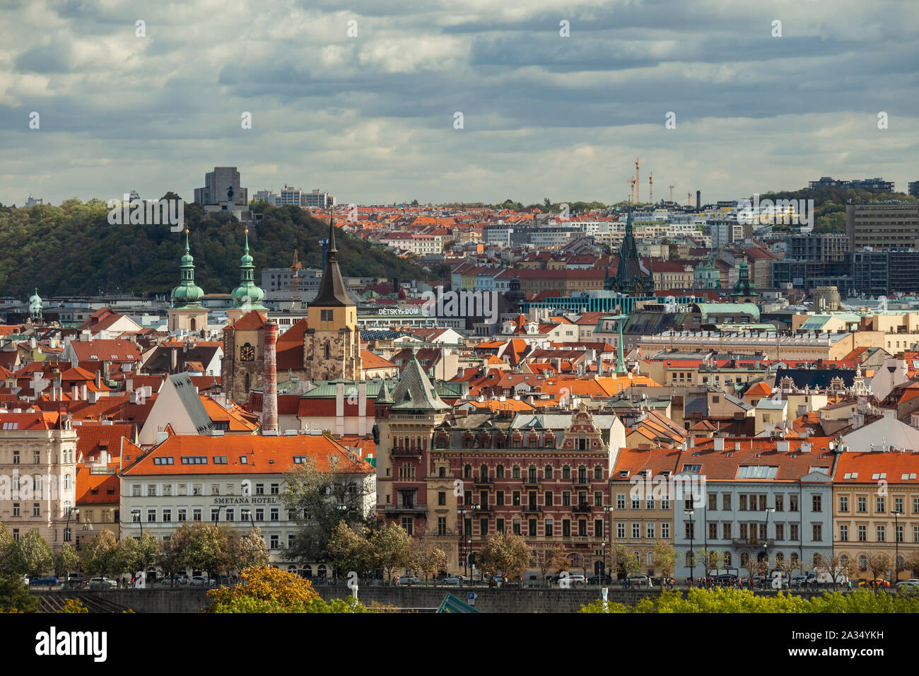 Panorama von Prag, tschechische Republik. Stockfoto