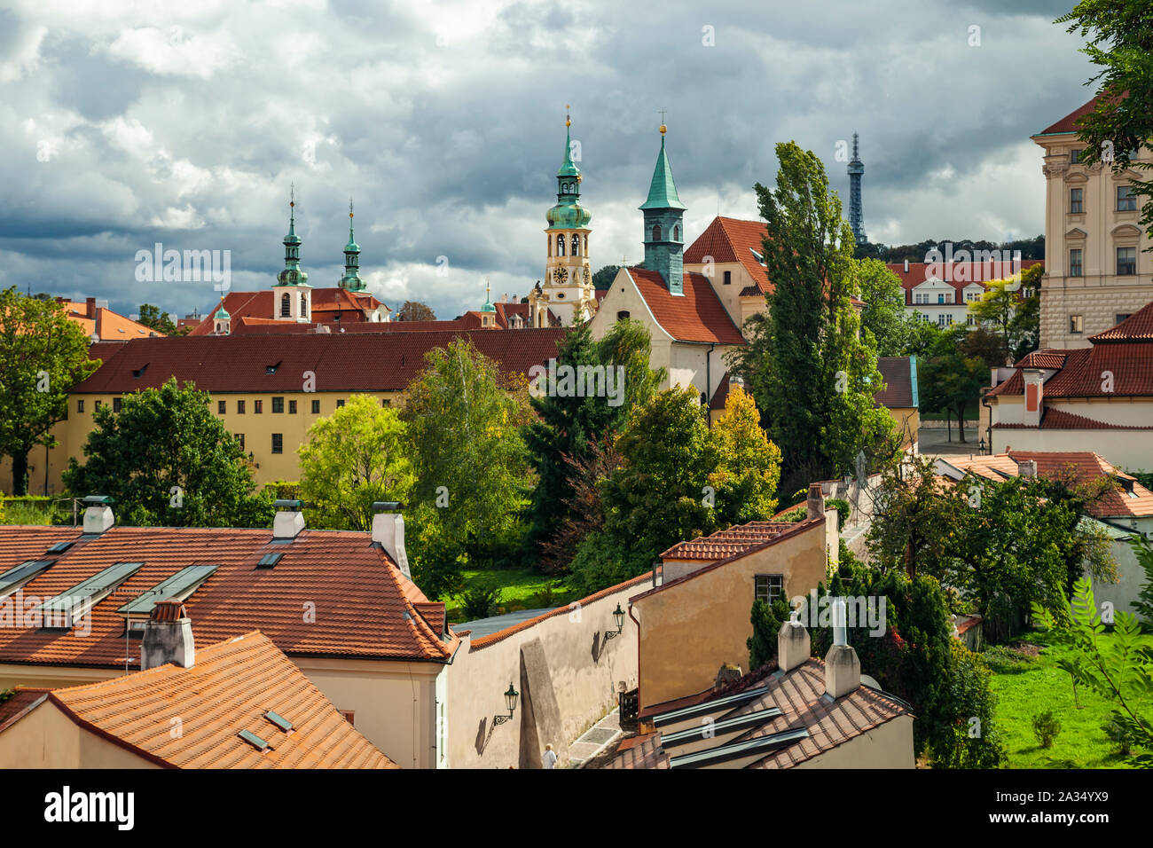 Herbst Nachmittag am Hradschin, Prag, Tschechien. Stockfoto