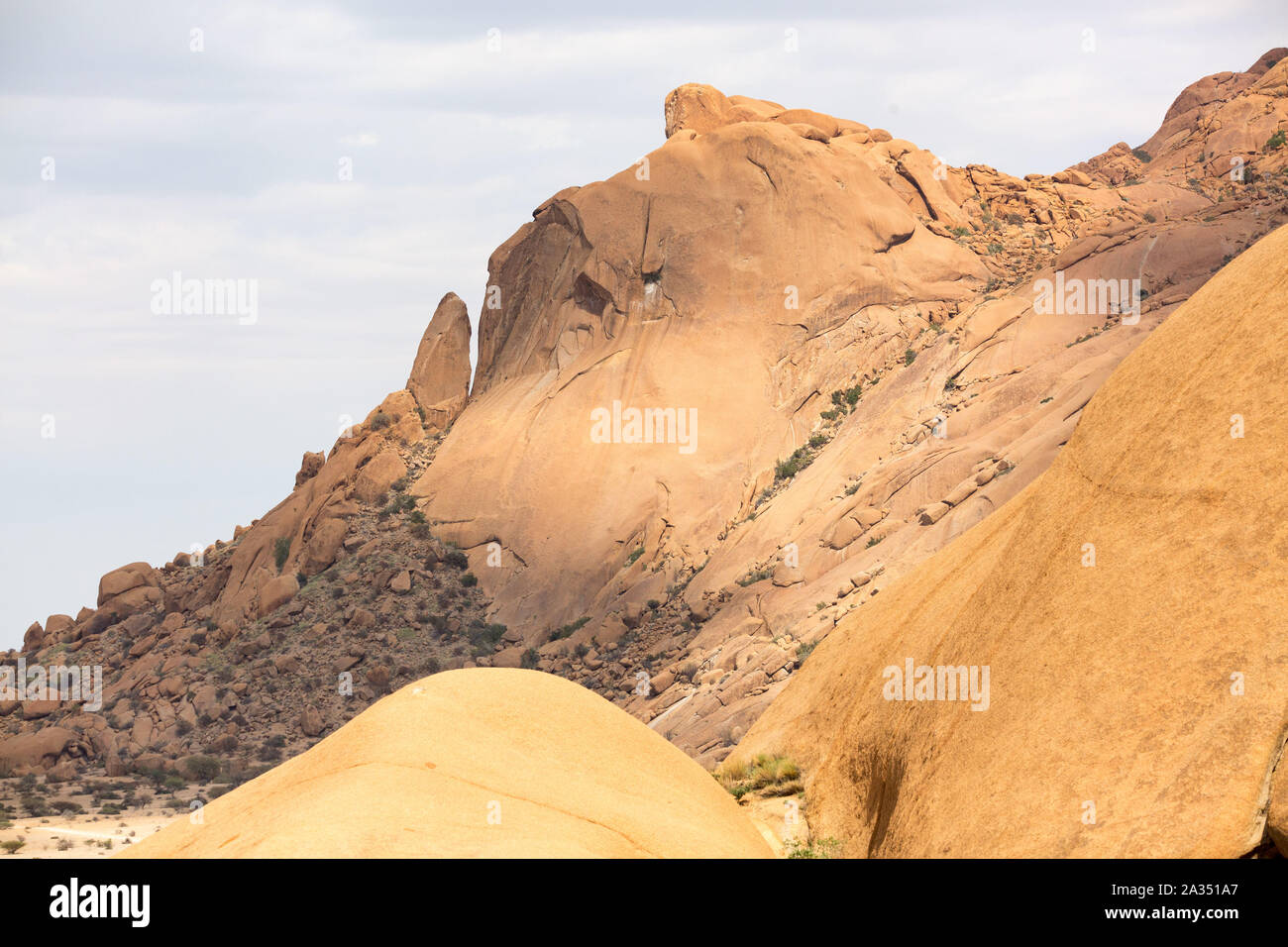 Bizarre Felsformation an der Spitzkoppe, Erongo, Namibia, Afrika Stockfoto
