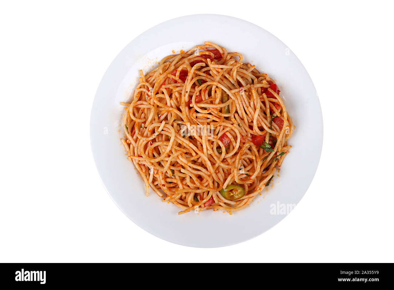 Fotos aus der Türkei berühmt und köstliche hausgemachte Gerichte zum Hotel & Restaurant Bestellungen und Menü, Internet- und TV-Werbung makarna Spagetti Stockfoto