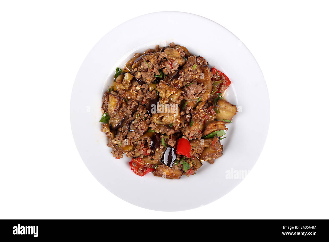 Fotos aus der Türkei berühmt und köstliche hausgemachte Gerichte zum Hotel & Restaurant Bestellungen und Menü, Internet- und TV-Werbung musakka Stockfoto