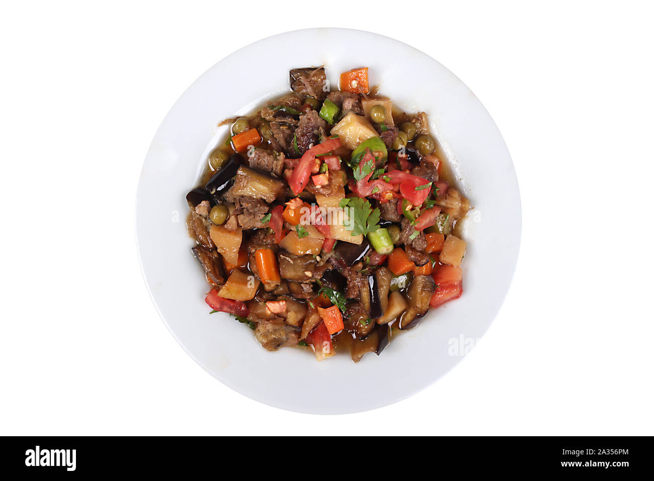 Fotos aus der Türkei berühmt und köstliche hausgemachte Gerichte zum Hotel & Restaurant Bestellungen und Menü, Internet- und TV-Werbung sebzeli Gemüse kebab Stockfoto