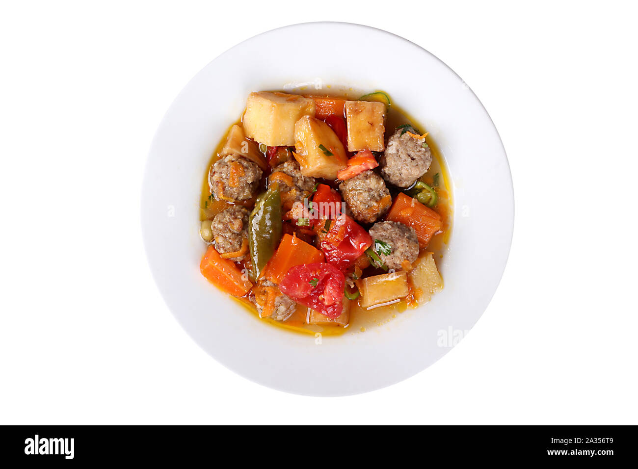 Fotos aus der Türkei berühmt und köstliche hausgemachte Gerichte zum Hotel & Restaurant Bestellungen und Menü, Internet- und TV-Werbung sebzeli Köfte Fleischbällchen Stockfoto