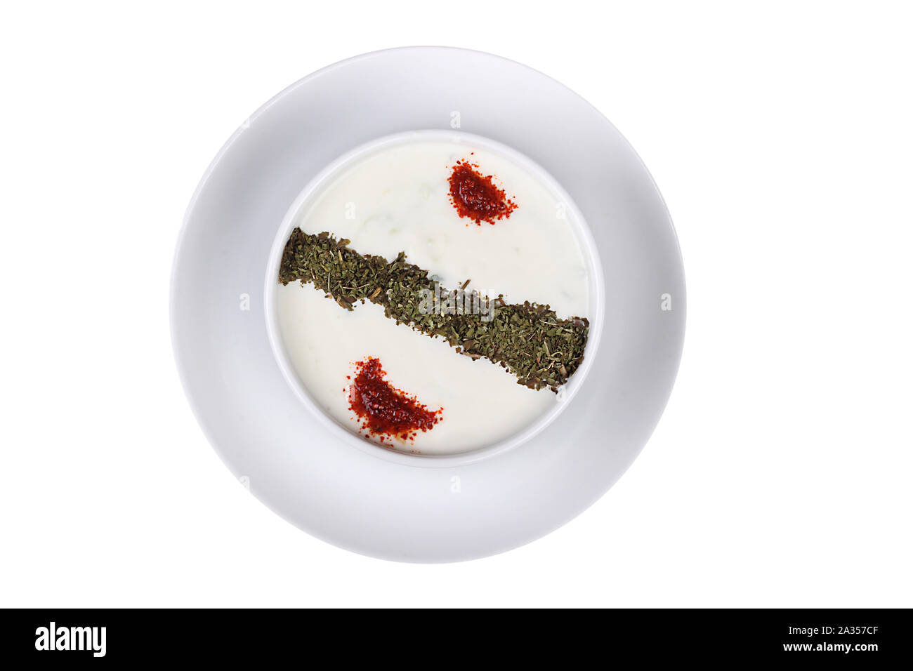 Fotos aus der Türkei berühmt und köstliche hausgemachte Gerichte zum Hotel & Restaurant Bestellungen und Menü und Internet und TV cacik Tzatziki Stockfoto