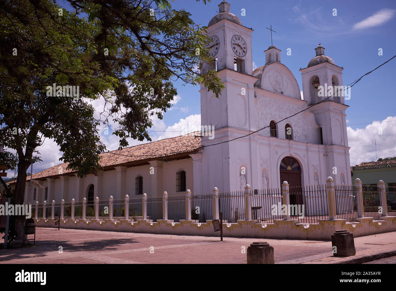 Die Kirche in Gracias, Honduras Stockfoto