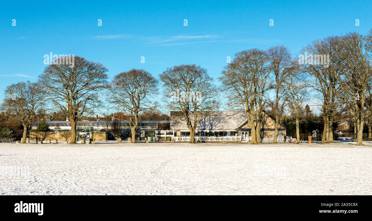 David Welch Winter Gärten, Gebäude und zentralen Eingang in Duthie Park, Aberdeen, Schottland Stockfoto