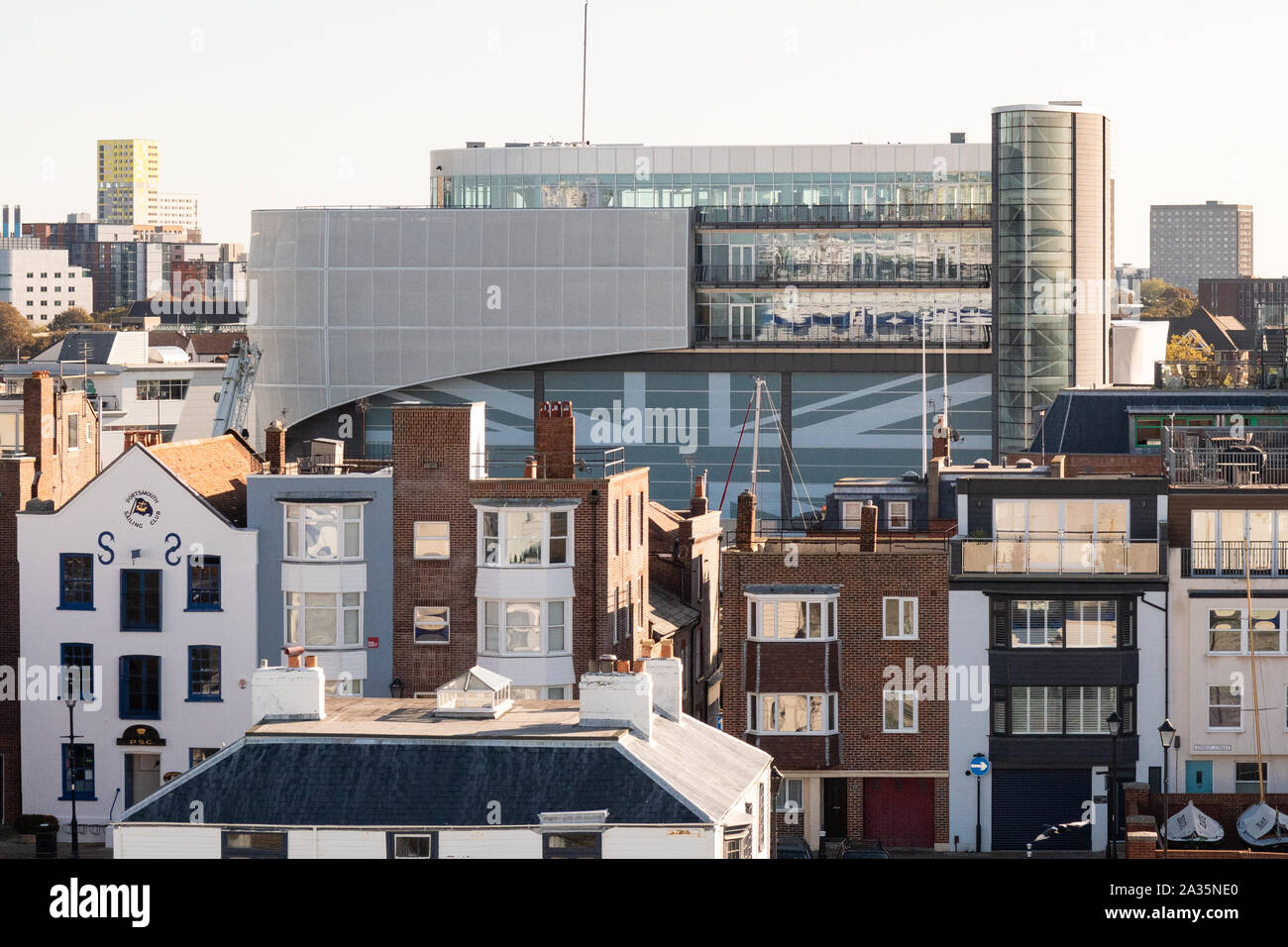 Ben Ainslie Racing Hauptsitz, Portsmouth, Hampshire, England, Großbritannien Stockfoto