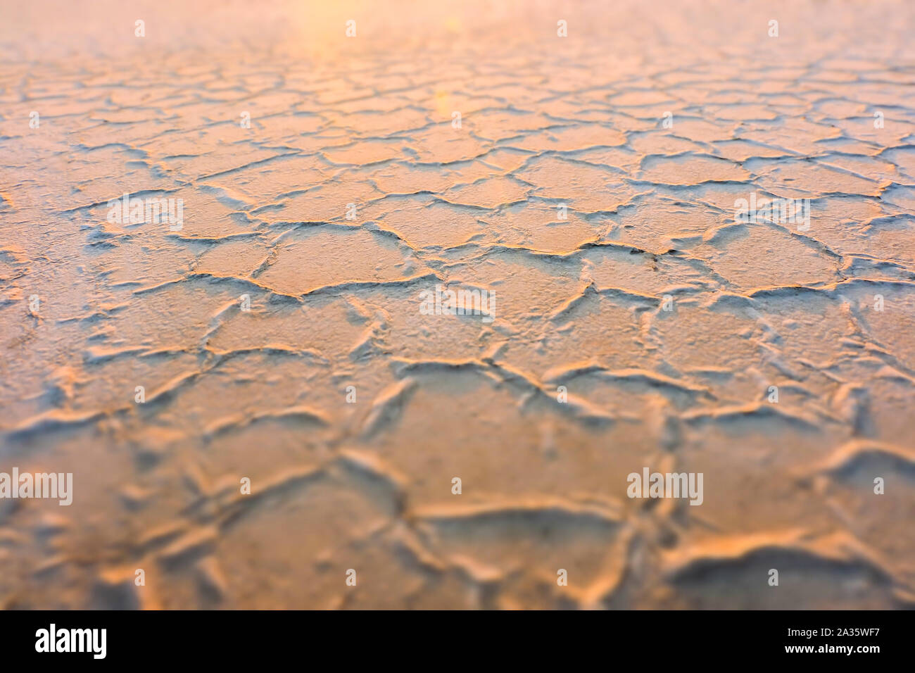 Namak See Qom (Salt Lake Qom). Iran, Asien. Stockfoto