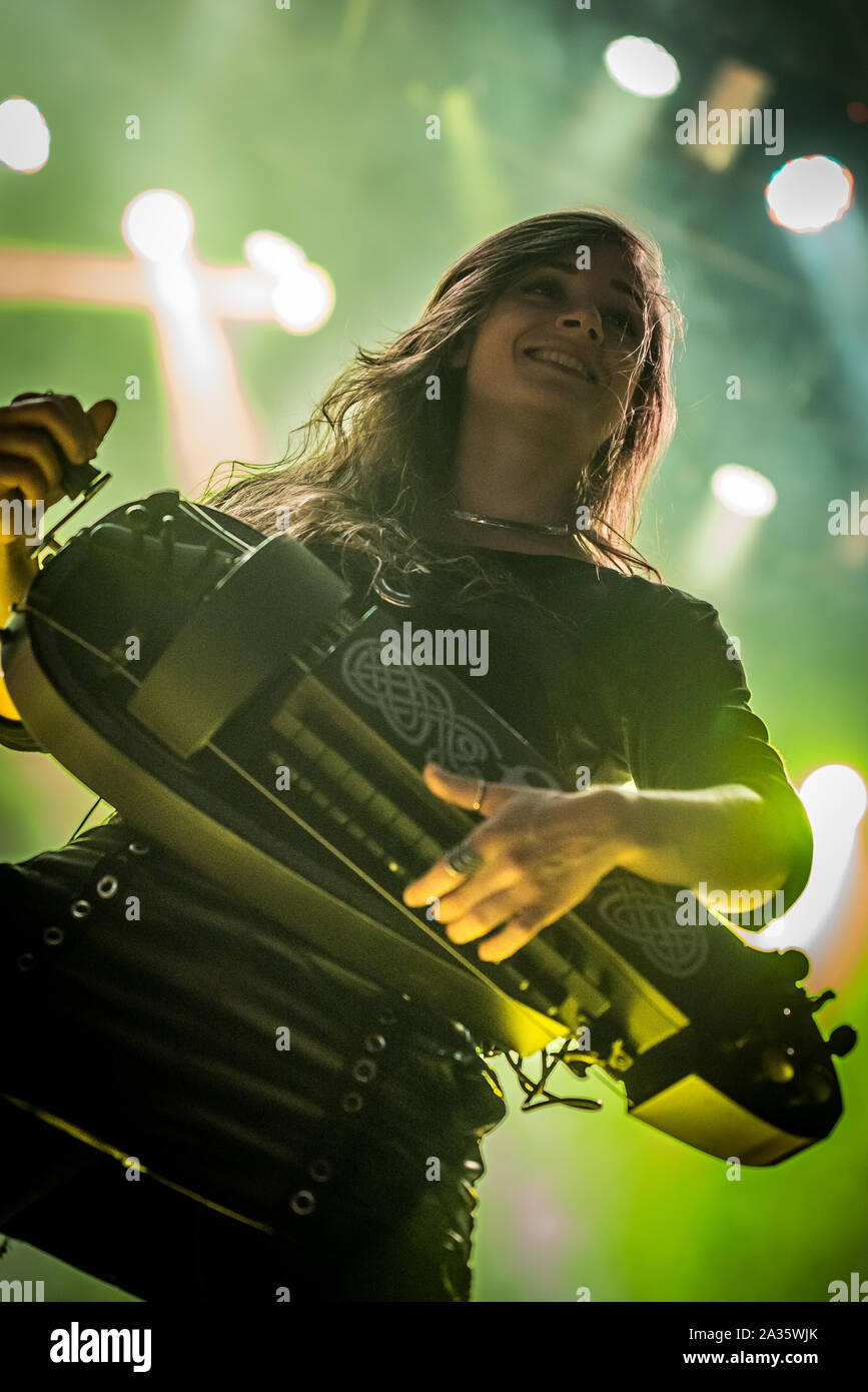 Bergamo, Italien. 5. August 2017. Rock Metal Band Eluveitie führt auf dem Metall für Not in Filagosto Festival. Brambilla Simone Fotografie Liv Stockfoto