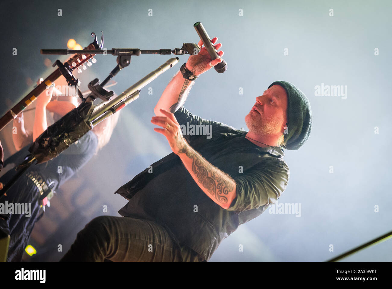 Bergamo, Italien. 5. August 2017. Rock Metal Band Eluveitie führt auf dem Metall für Not in Filagosto Festival. Brambilla Simone Fotografie Liv Stockfoto