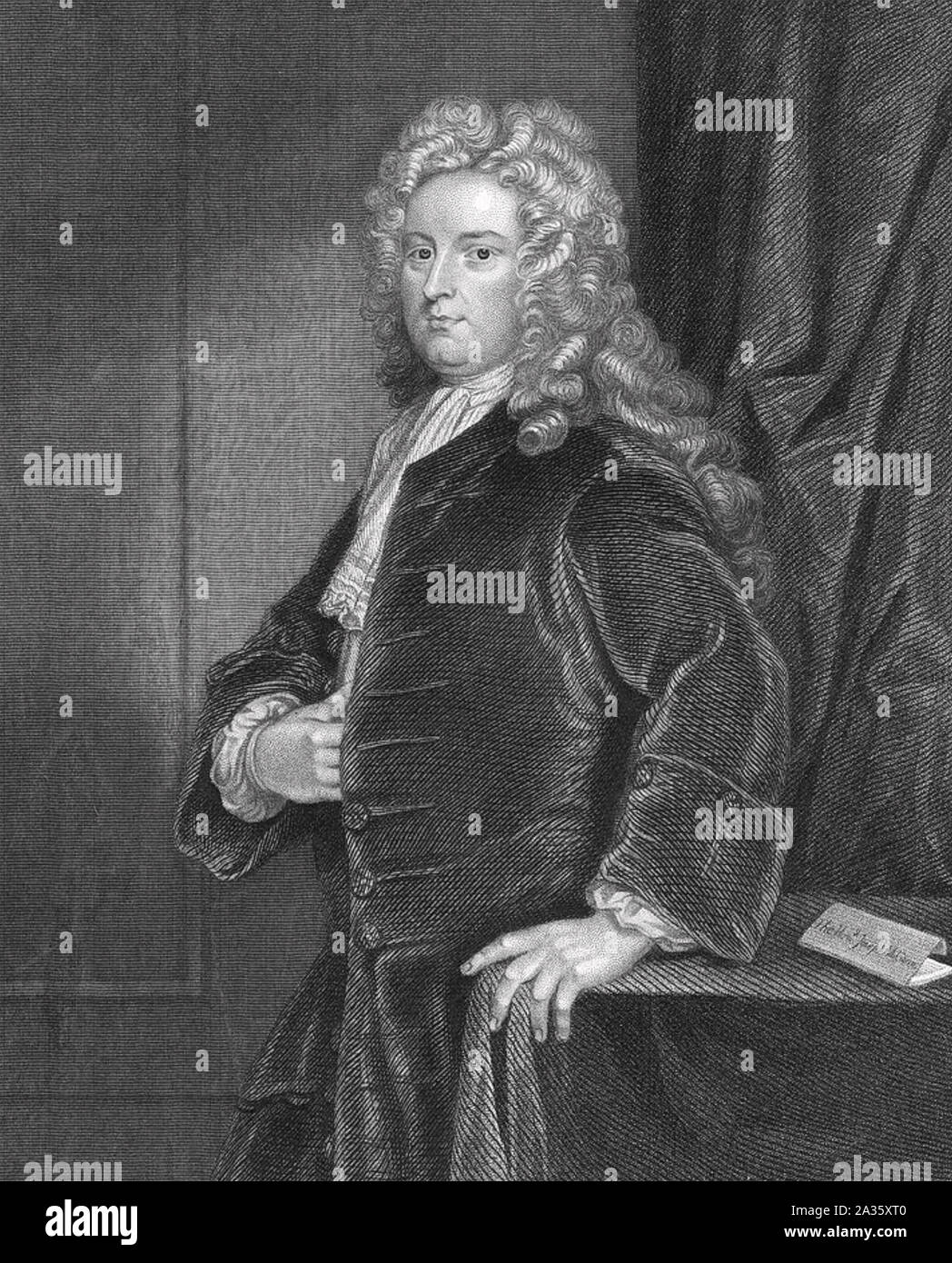 JOSEPH ADDISON (1672-1719), englischer Essayist, Dichter und Politiker Stockfoto