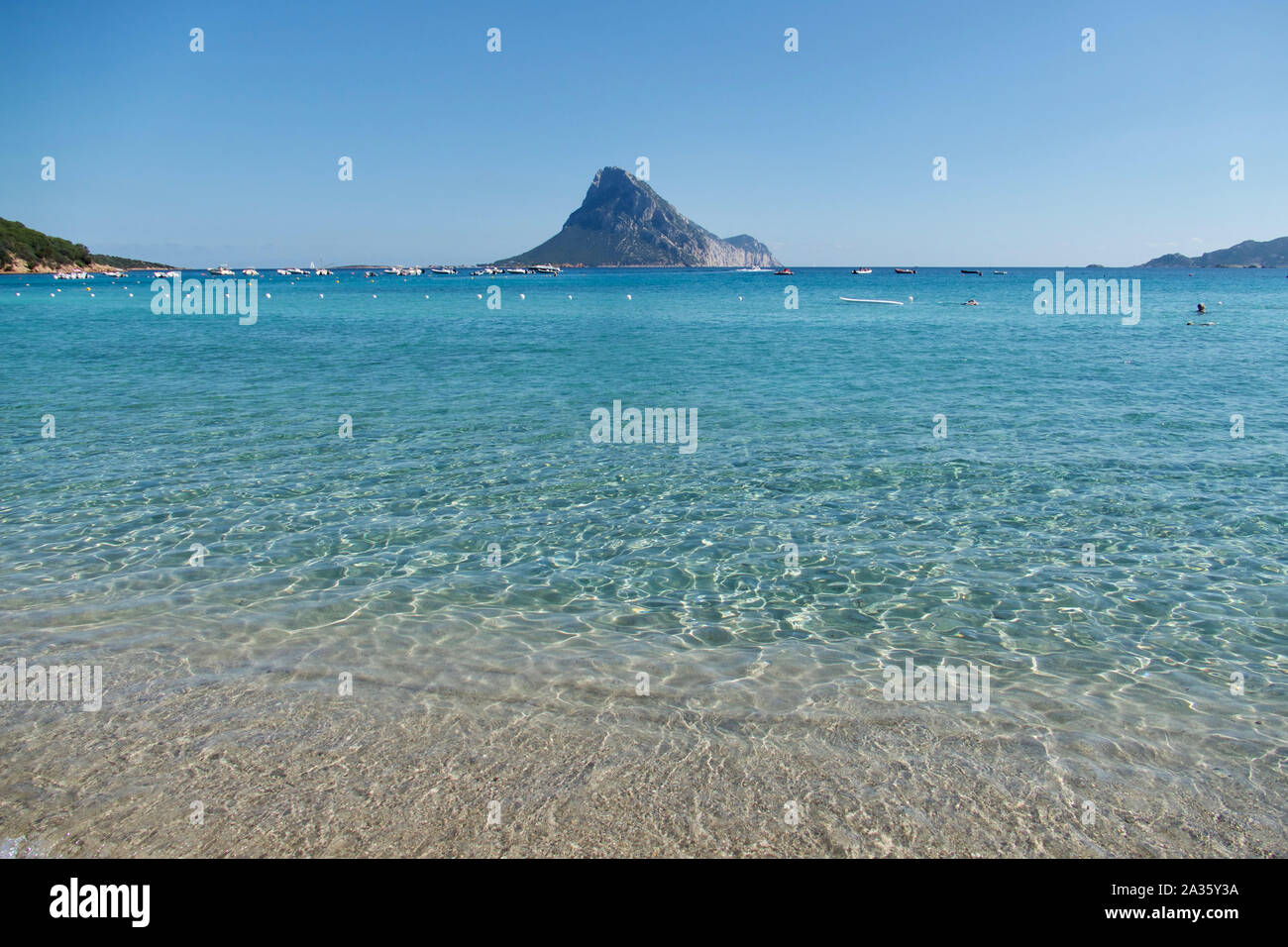 Idyllischen Strand in Spiaggia di Porto Taverna, Costa Smeralda, Sardinien, Italien Stockfoto