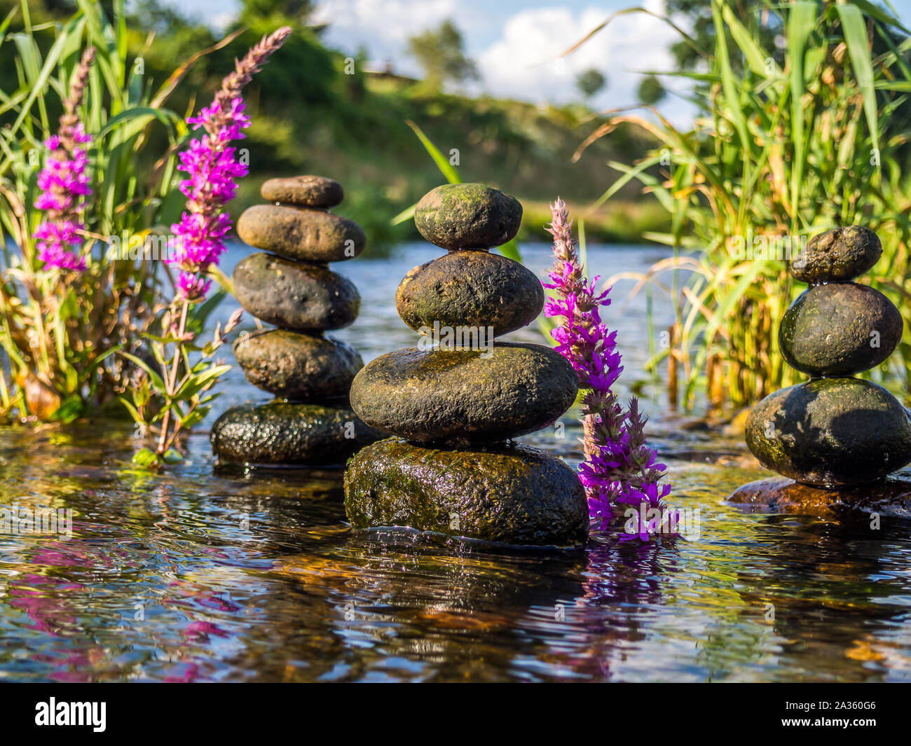 Wasser als lebenswichtige Energie Stockfoto