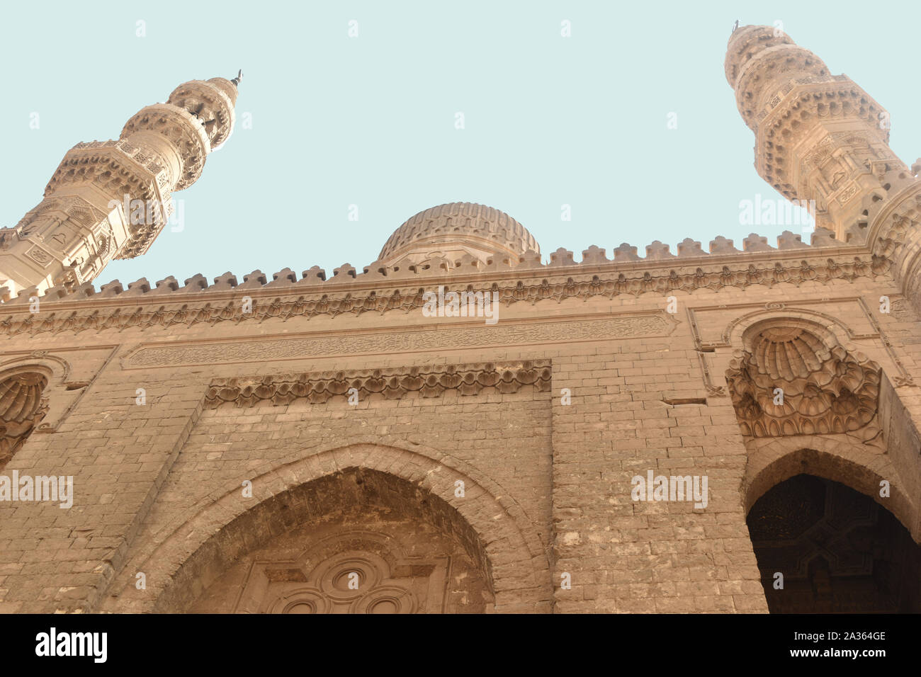 Minarett der Rifai Moschee in Kairo Stockfoto