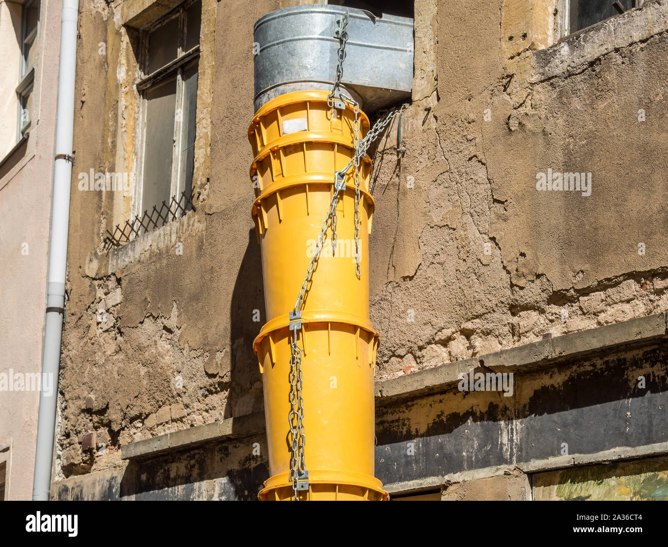 Schmutz rutsche Baustelle Stockfoto