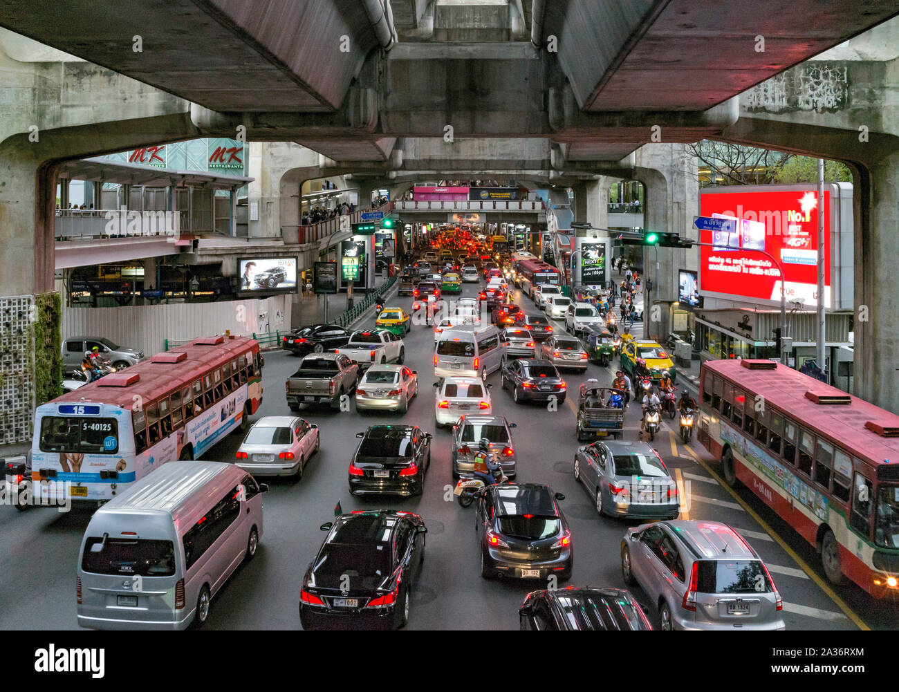 Bangkok-Verkehr Stockfoto