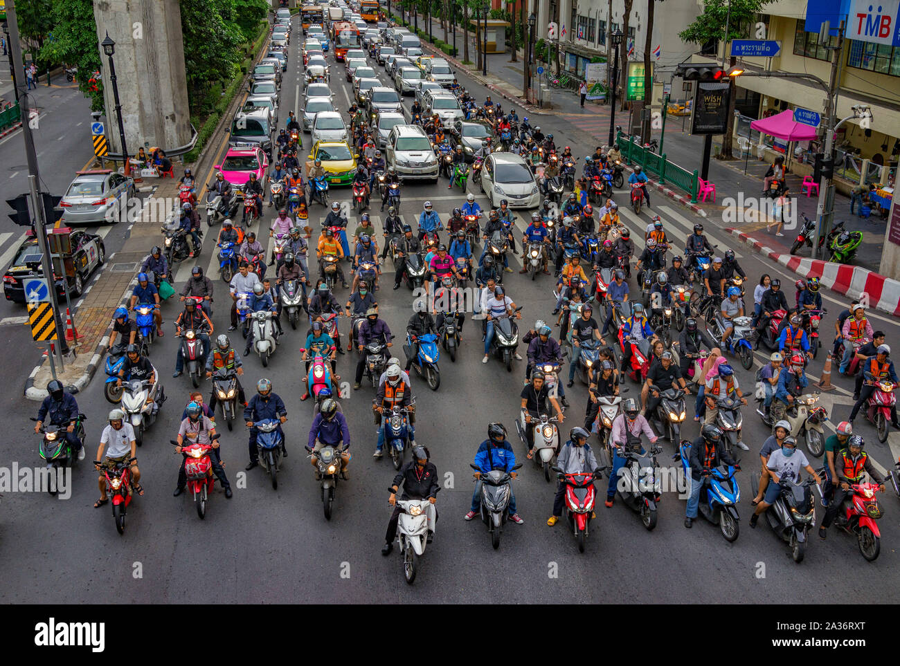 Bangkok-Verkehr Stockfoto