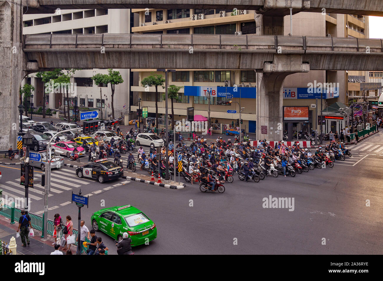 Bangkok-Verkehr Stockfoto