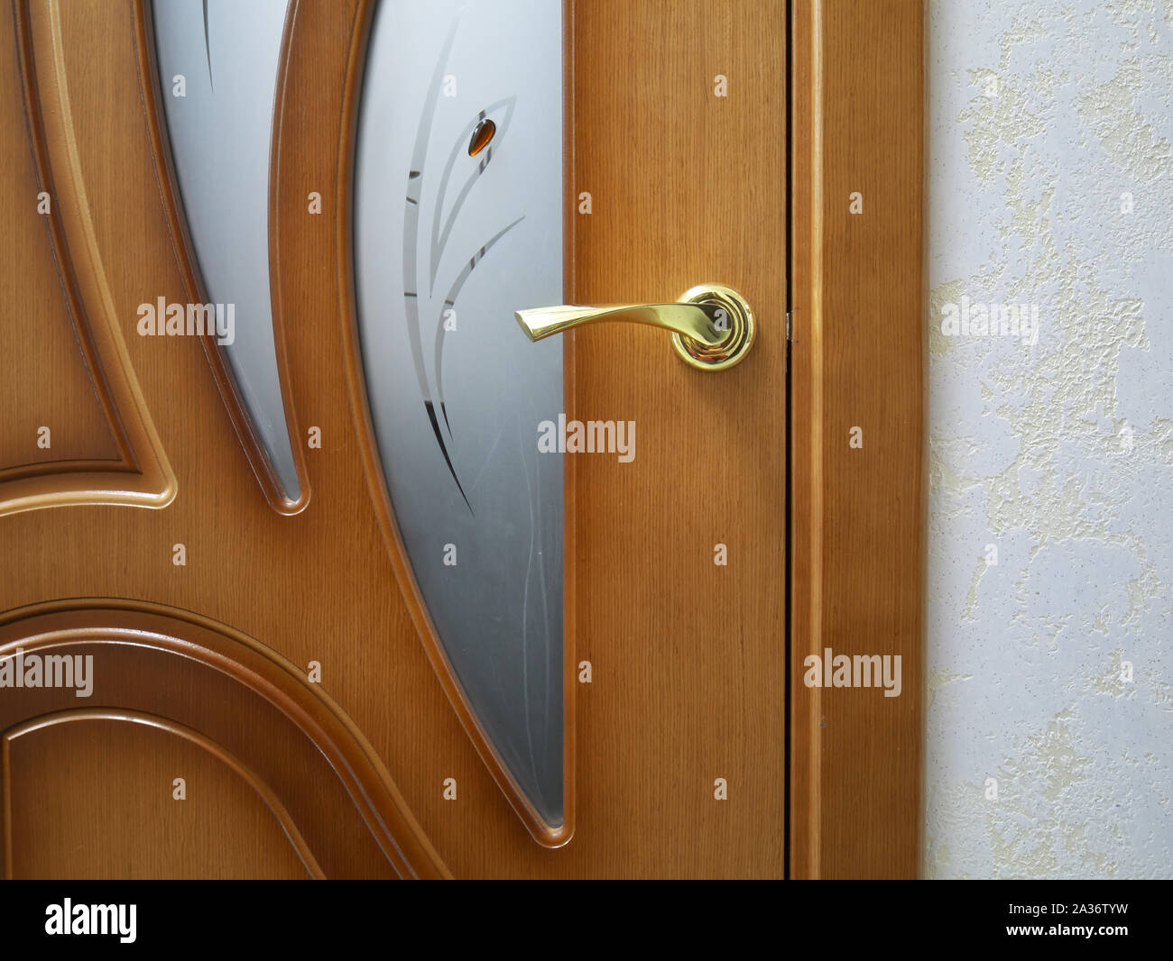 Tür im Inneren. Element des Designs. Stockfoto