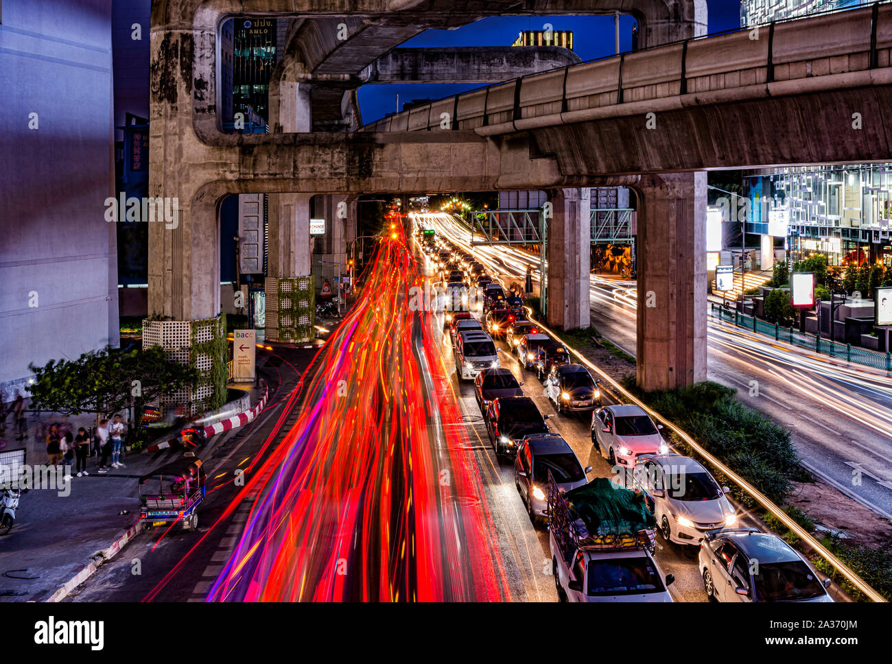 Bangkok-Verkehr Stockfoto