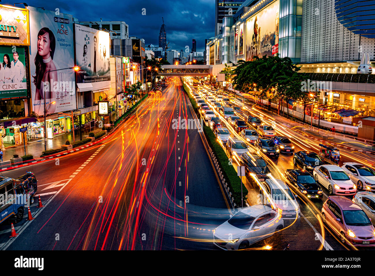 Bangkok-Verkehr Stockfoto