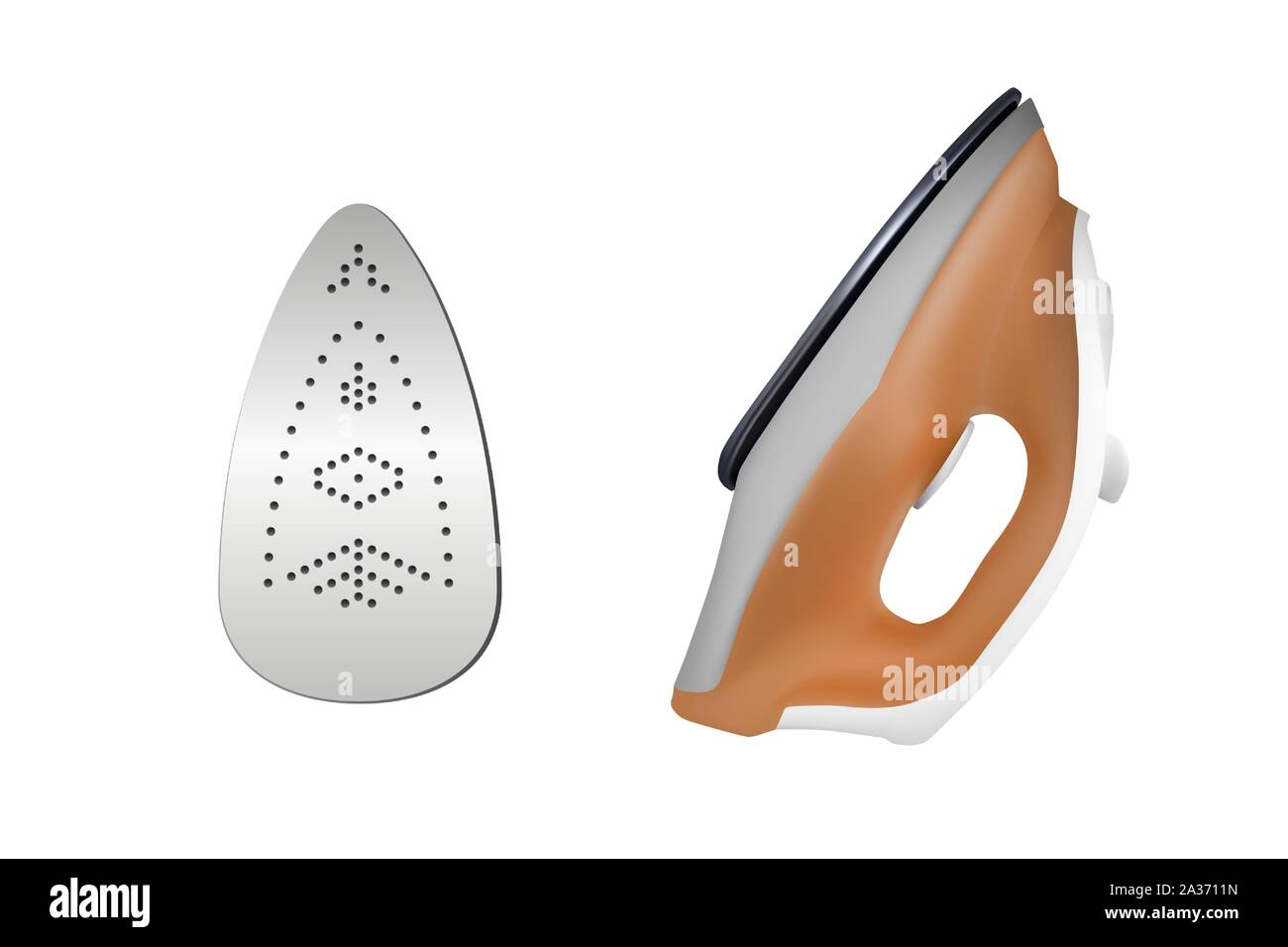 Bügeleisen. Vector Illustration. Home Elektrogeräte. Stock Vektor