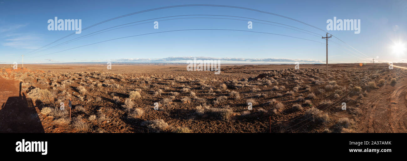 Nevada Autobahnlandschaft Stockfoto