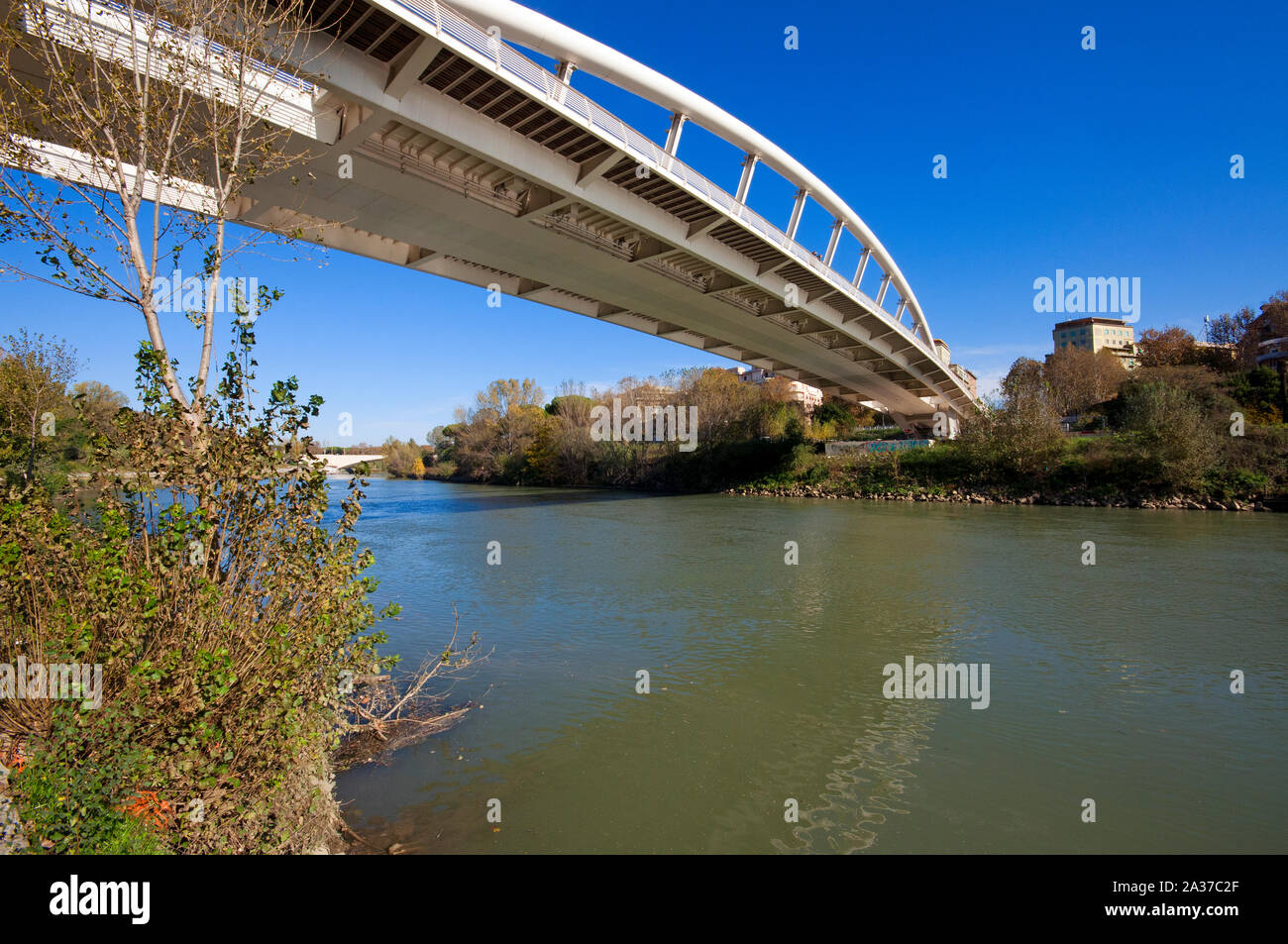 Ponte della Musica Armando Trovajoli auf dem Tiber, Rom, Latium, Italien Stockfoto