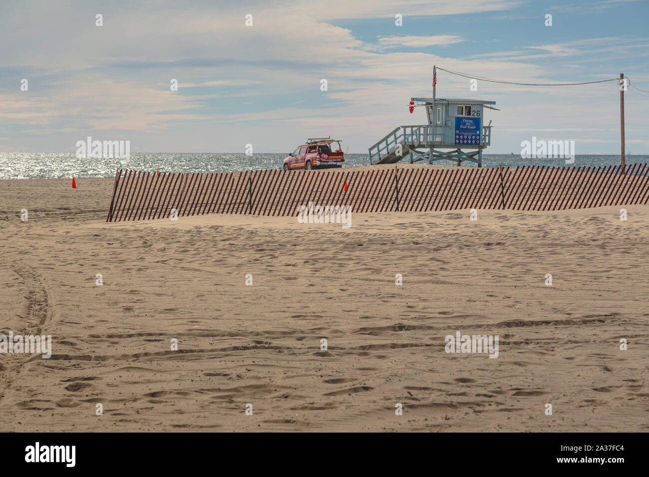 Santa Monica lifeguard, Kalifornien Stockfoto