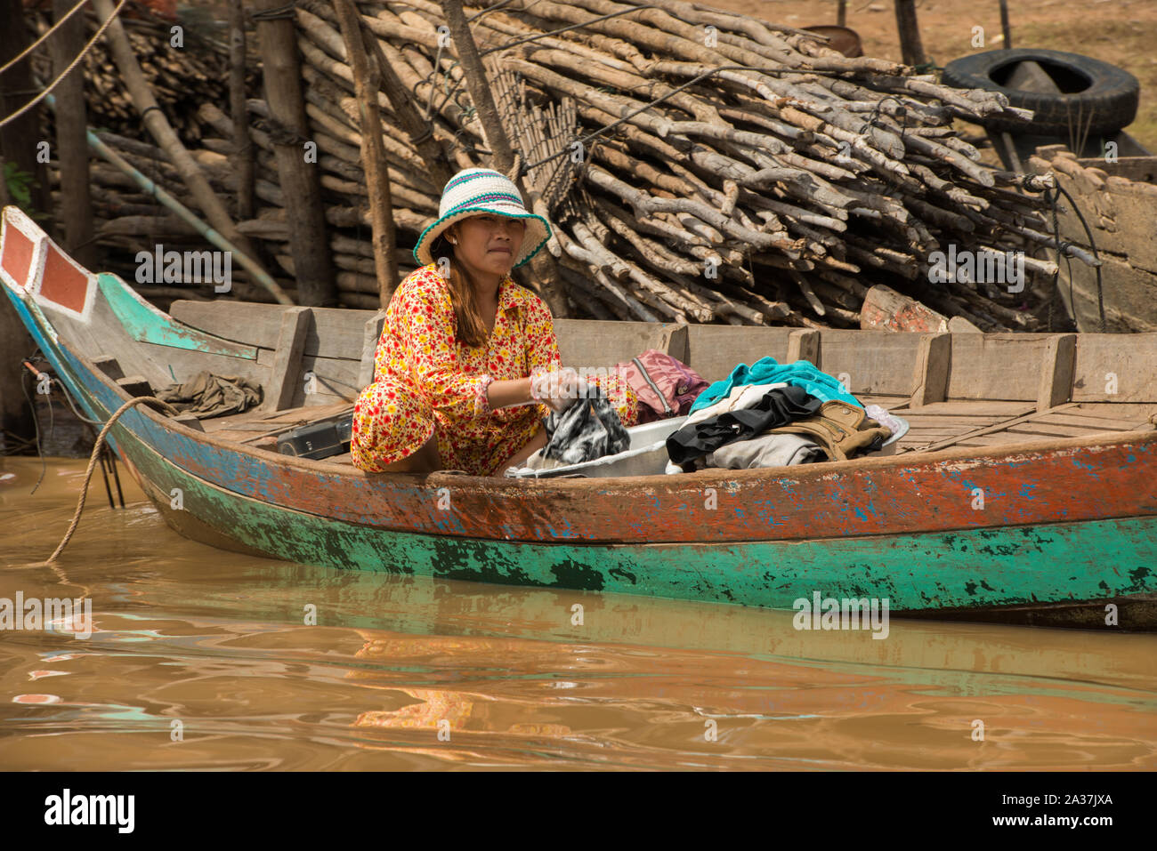 Kampung pluk half, Kambodscha Stockfoto