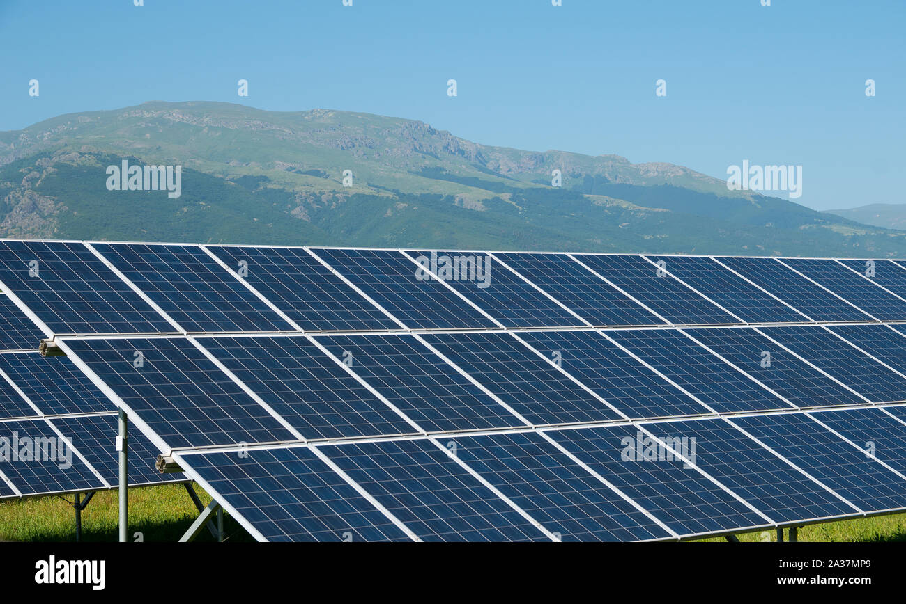 Solar Power Equipment. Stockfoto