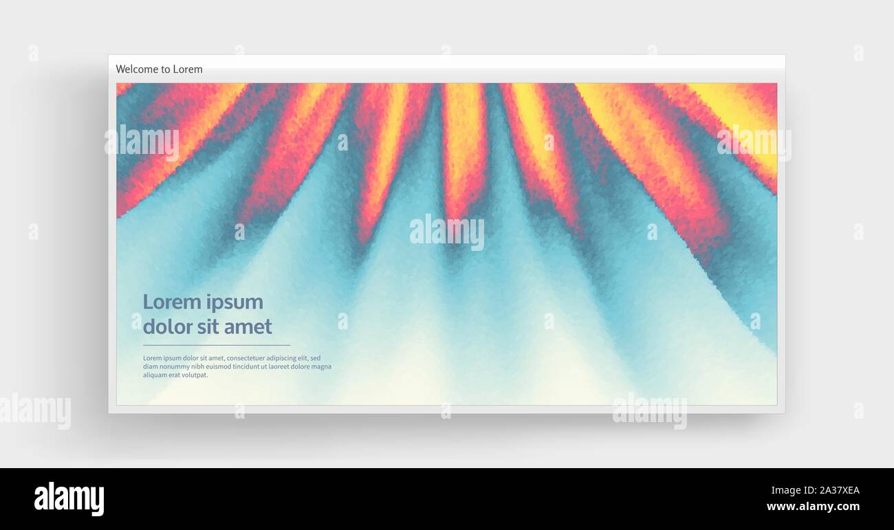 Webseite oder mobile App landing page. Zusammenfassung Hintergrund mit dynamischen Wirkung. Moderne Muster. Vector Illustration für Design. Stock Vektor