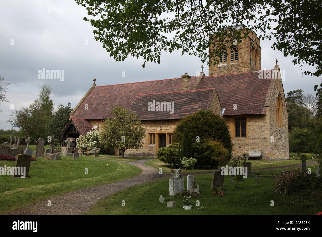 Kirche der Heiligen Dreifaltigkeit, Ettington, Warwickshire Stockfoto