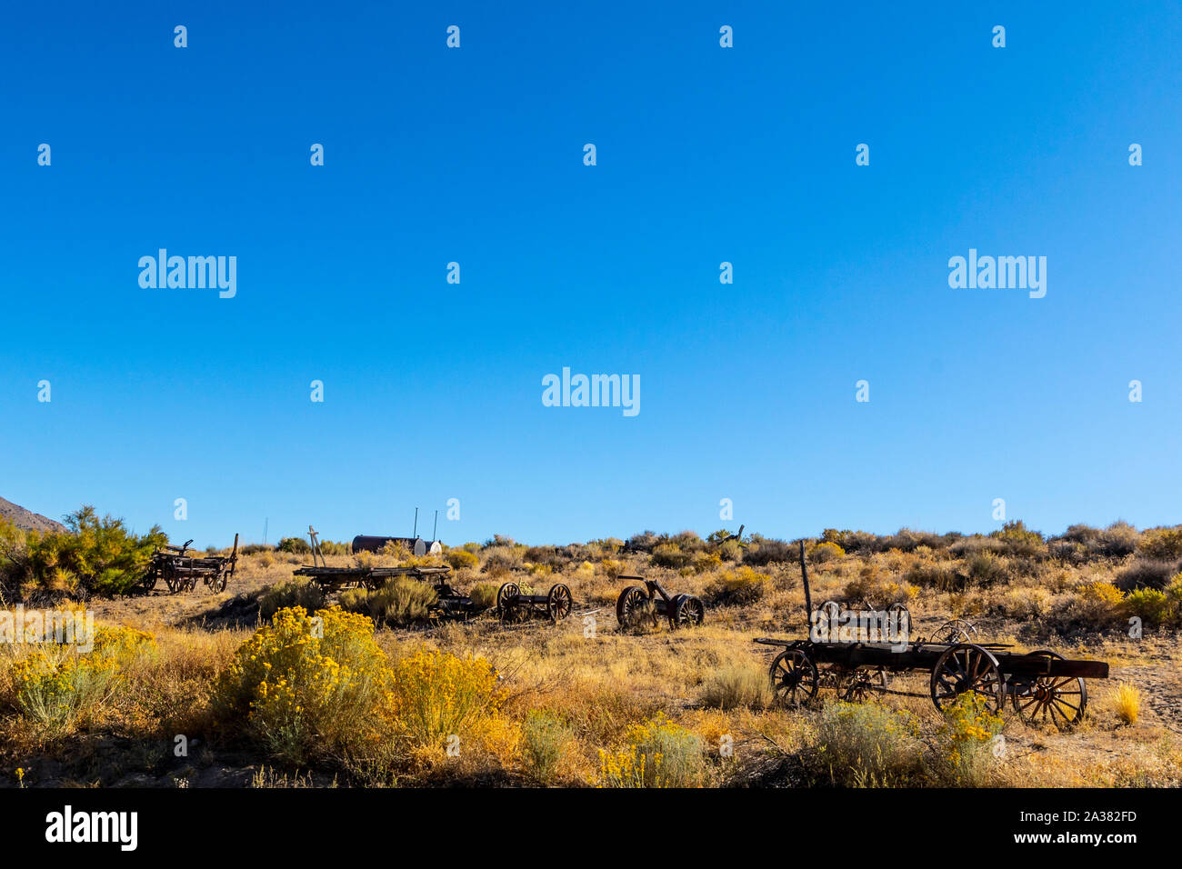 Benton Hot Springs in Mono County California USA ein Resort in einem abgelegenen Teil von Kalifornien Stockfoto