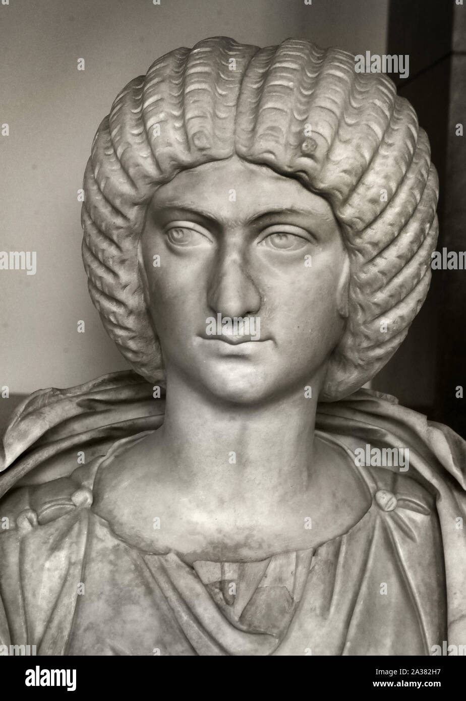 Der Kaiserin Julia Domna Gemahlin von Kaiser Septimius Severus 193 - 211 AD Römisch, Rom, Italien, Italienisch Stockfoto