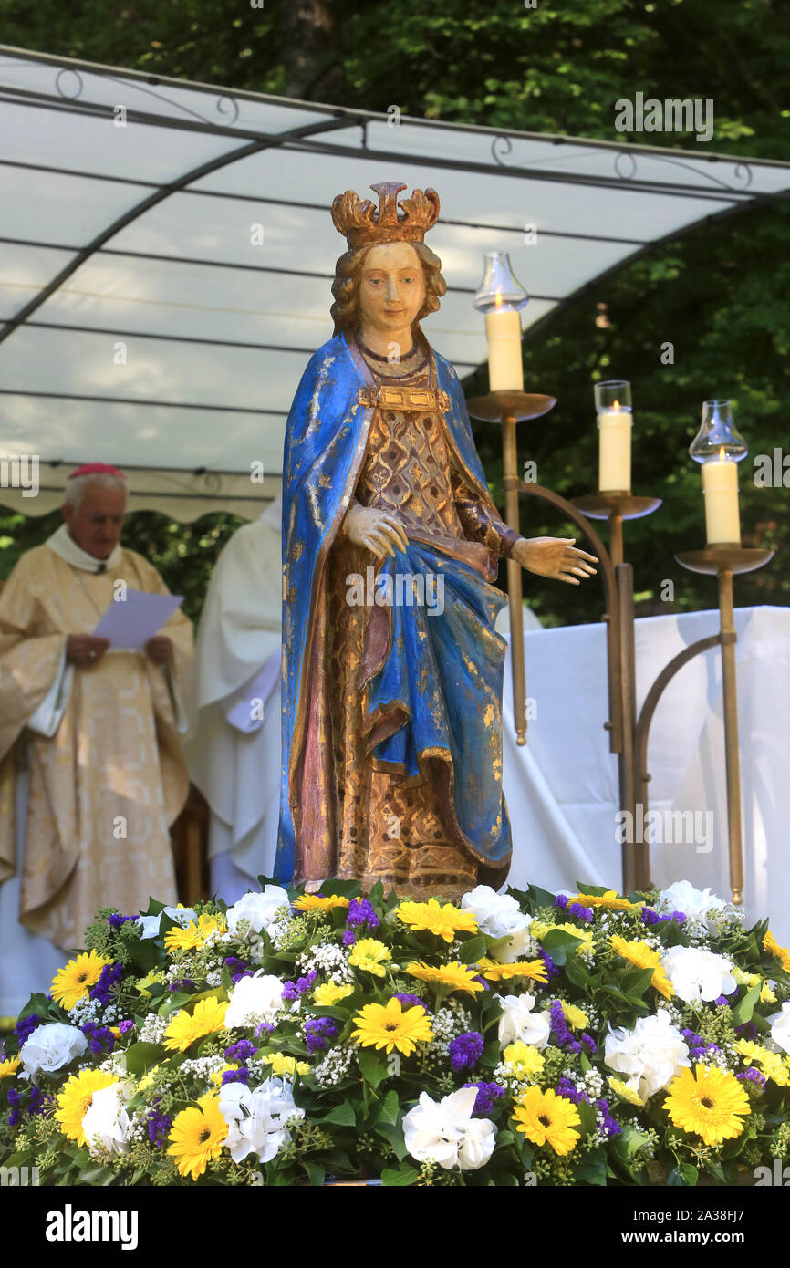 Vierge de la BéniteFontaine. Sanctuaire de la Bénite Fontaine. La
