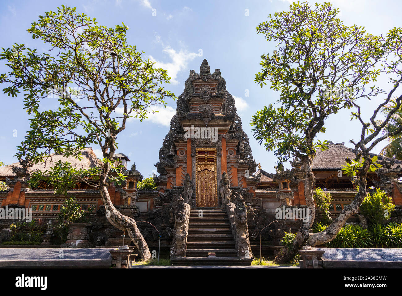 Pura Taman Saraswati, Saraswati Tempel, Ubud, Bali, Indonesien Stockfoto