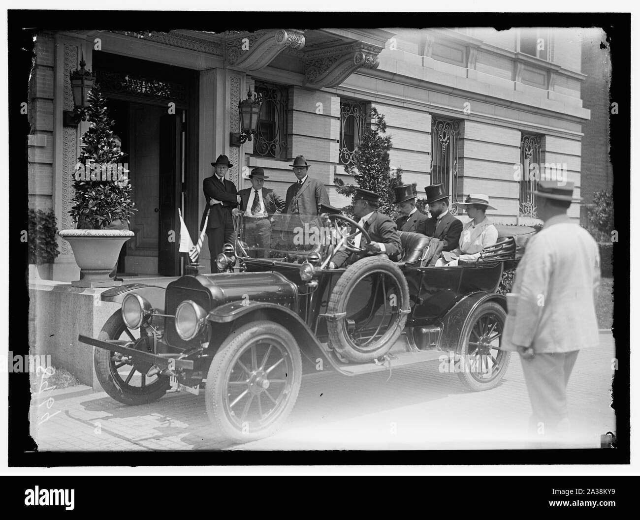 Russische MISSION US MISSION ANKUNFT IN RUSSISCHE BOTSCHAFT Stockfoto