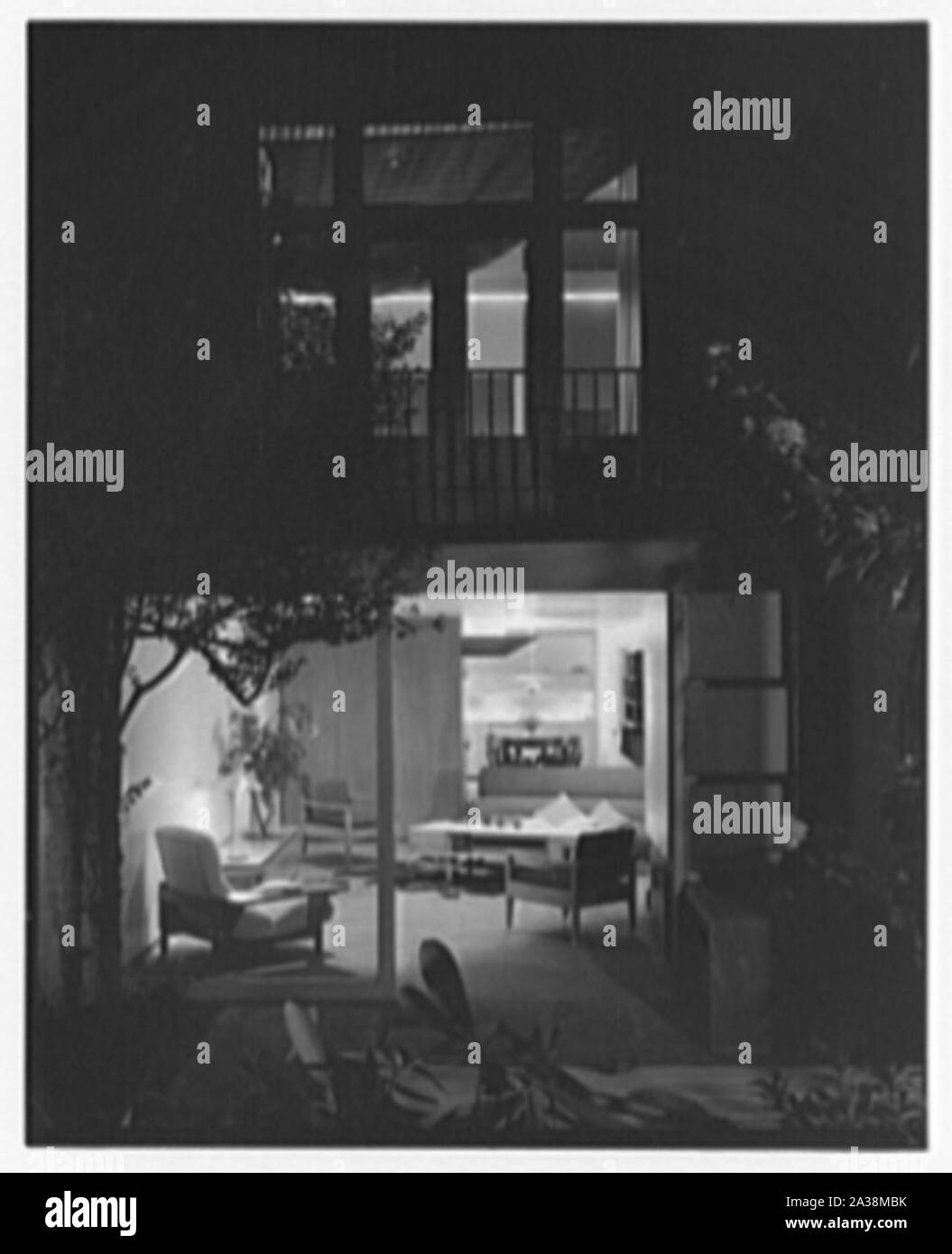 Russel Wright, Residence und Business bei 223 1/2 E. 48th St., New York City. Stockfoto