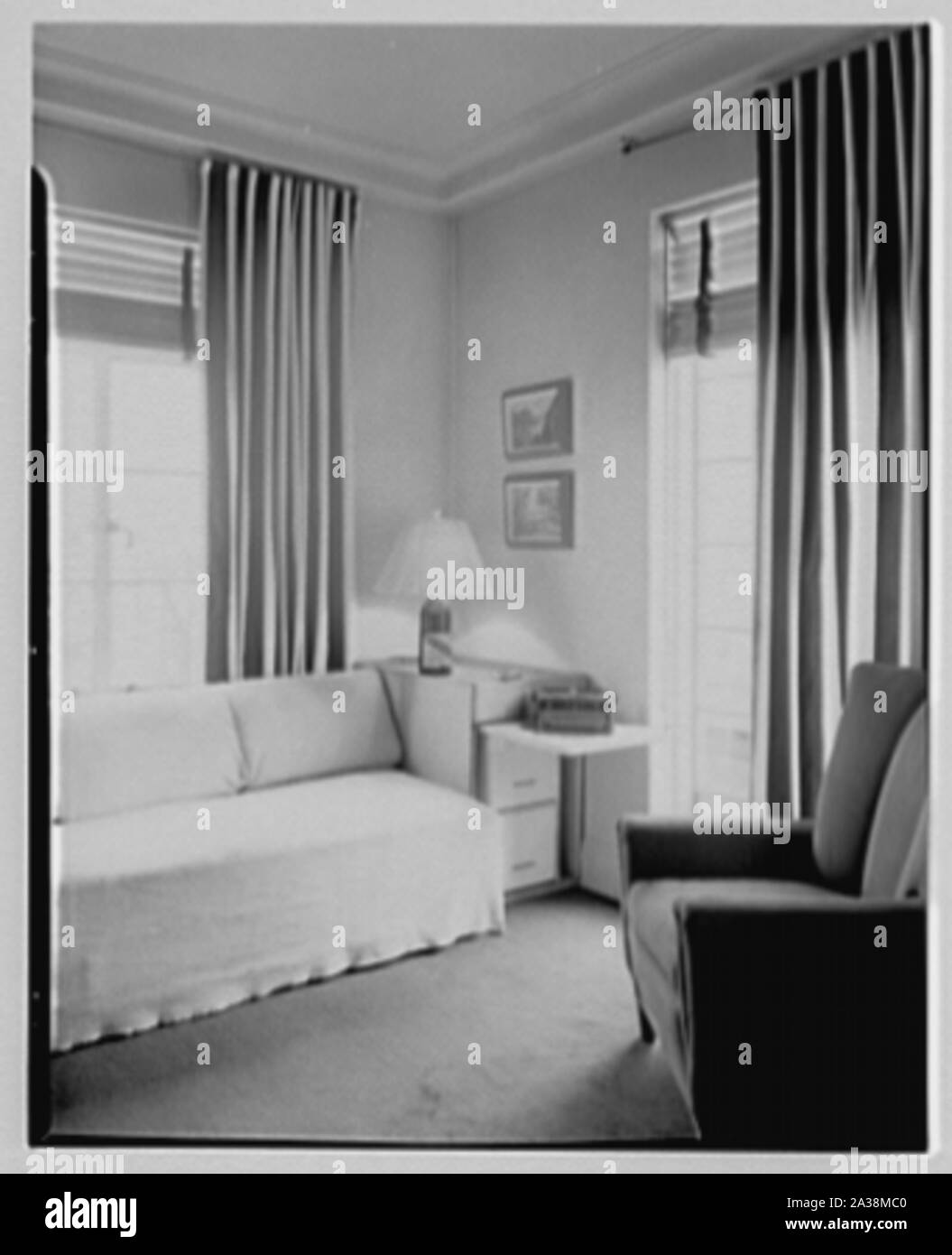 Russel Wright, Residenz am 7 Park Ave, New York City. Stockfoto