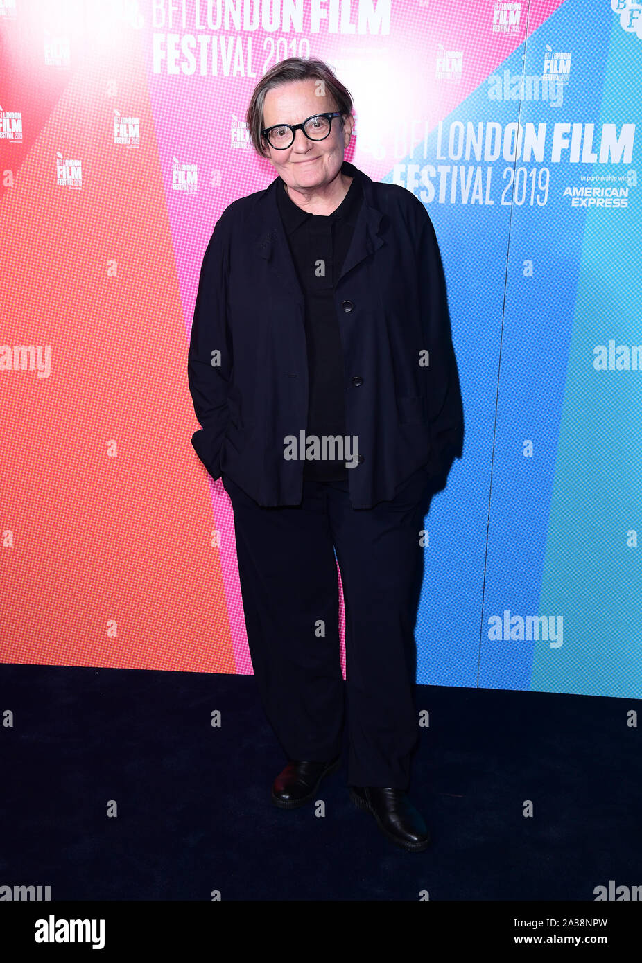Agnieszka Holland Teilnahme an der Premiere von Herr Jones, als Teil des BFI London Film Festival, das Curzon Mayfair in London. Stockfoto