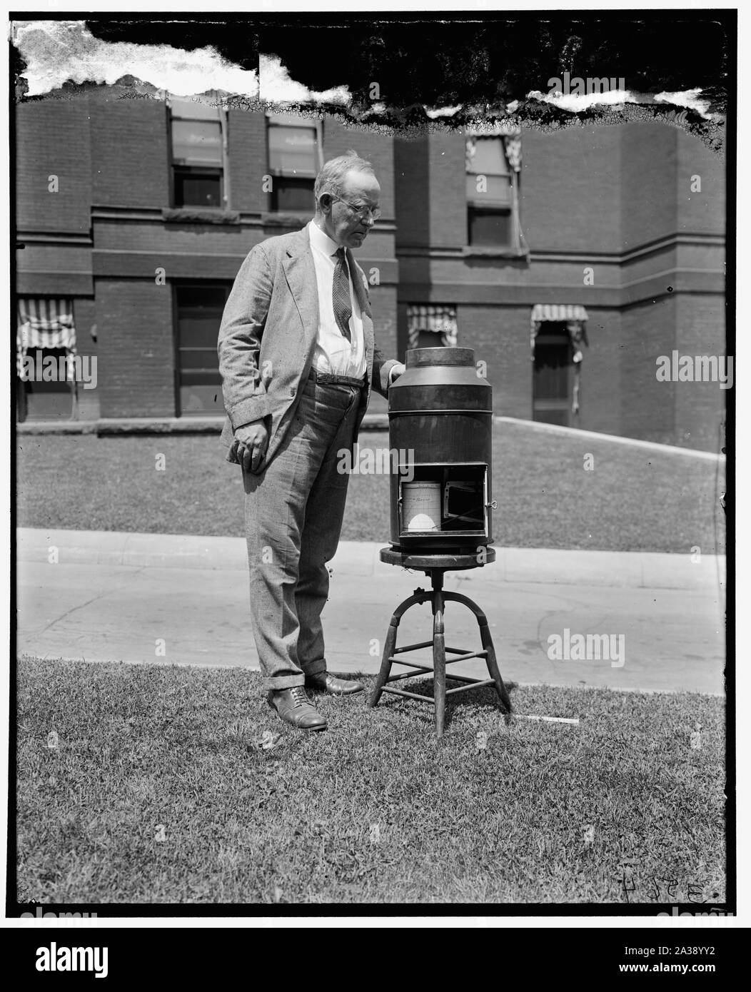 S.P. Ferguson mit Manometer, Schnee und Hagel Stockfoto