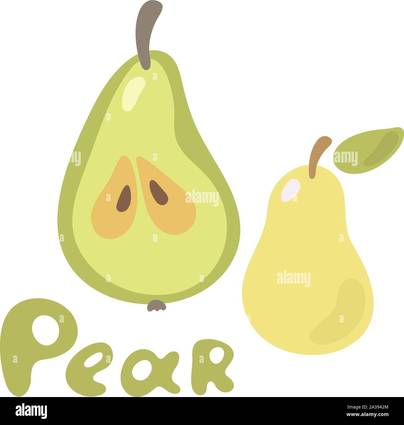 Handgezeichneten doodle Style für dekorative Poster, Emblem Naturprodukt, Farmers Market. Webseite und mobile App Design Stock Vektor