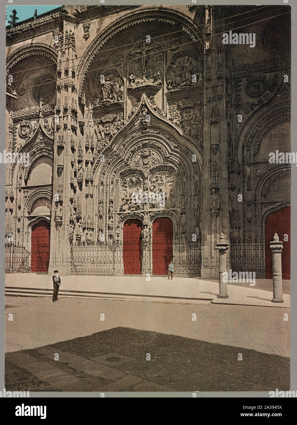 Salamanca. Fachada de la Catedral Stockfoto