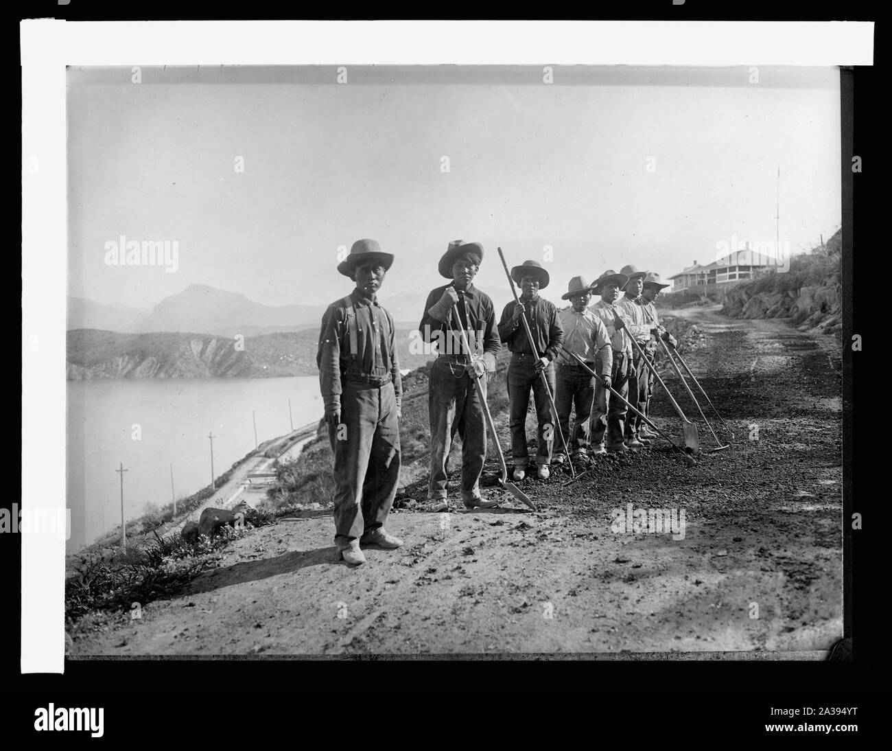 Salt River Project, Ariz. Apache Indianer Stockfoto