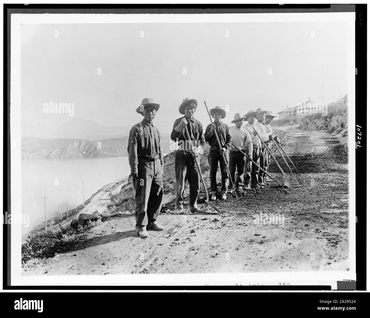 Salt River in Arizona. Apache Indian Arbeiter, Roosevelt, Arizona Stockfoto