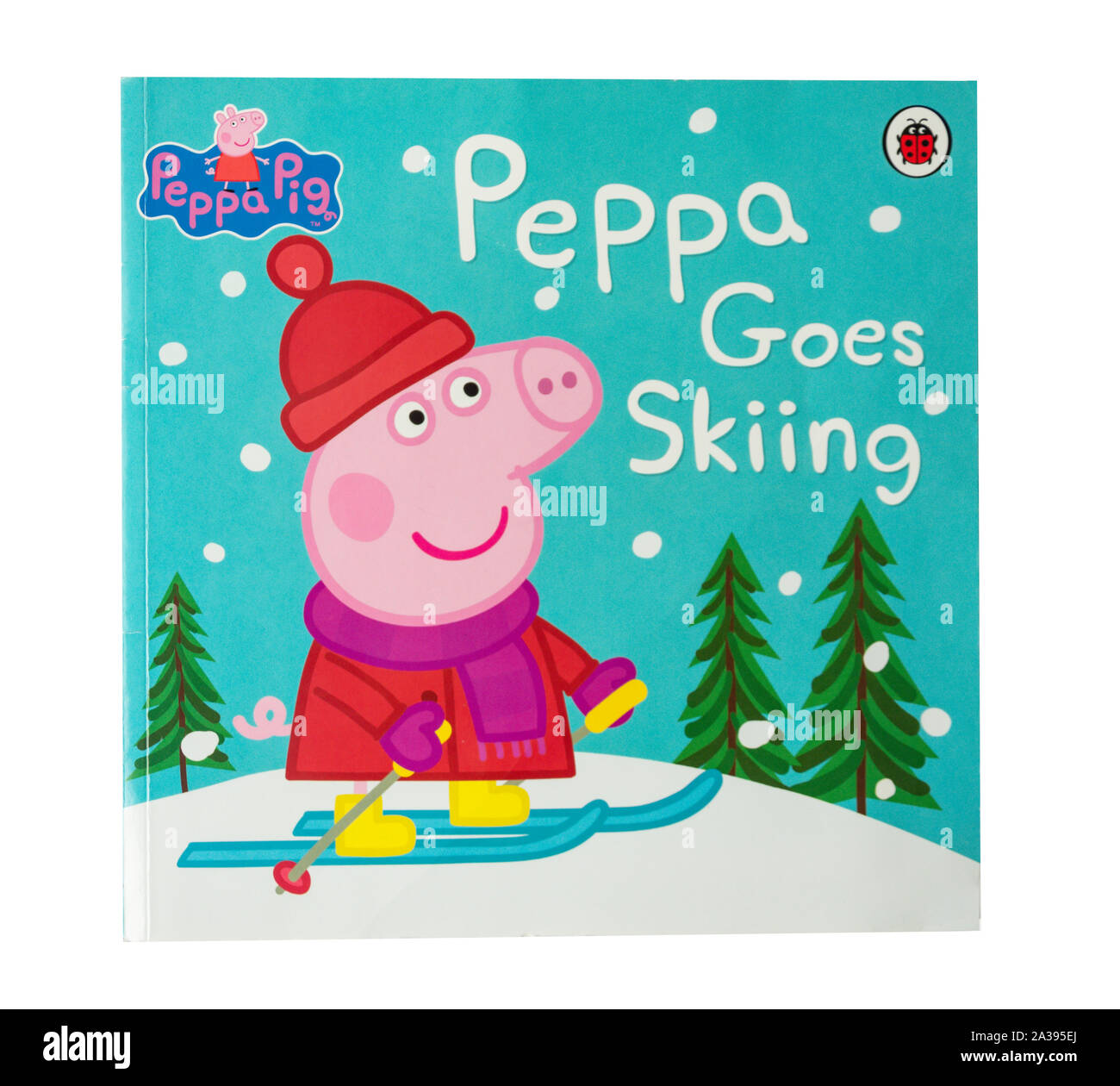 "Peppa geht Skifahren' Buch's Solitärspiele Kinder, Greater London, England, Vereinigtes Königreich Stockfoto