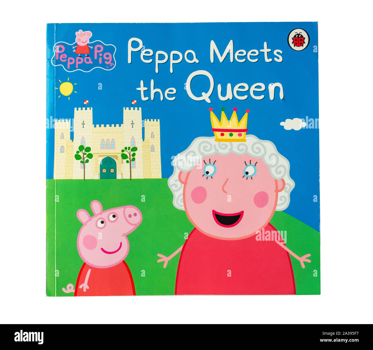 "Peppa trifft Buch die Königin der Solitärspiele Kinder, Greater London, England, Vereinigtes Königreich Stockfoto